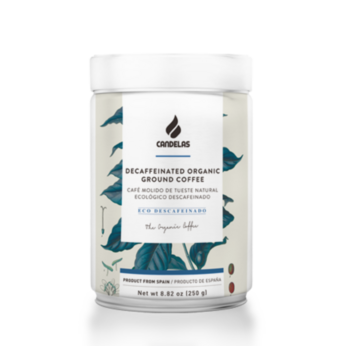 LATA CAFÉ DESCAFEINADO ECOLÓGICO MOLIDO- CANDELAS