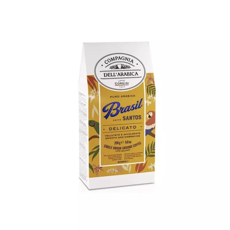 CAFÉ MOLIDO BRASIL SANTOS COMPAGNIA DELL ́ARABICA 250g