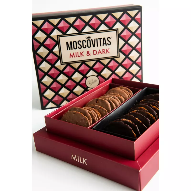CAJA MOSCOVITAS MILK & DARK 320 G