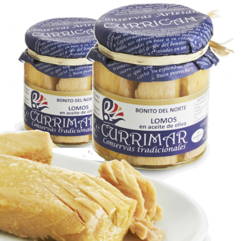 LOMOS DE BONITO DEL NORTE EN ACEITE DE OLIVA CURRIMAR