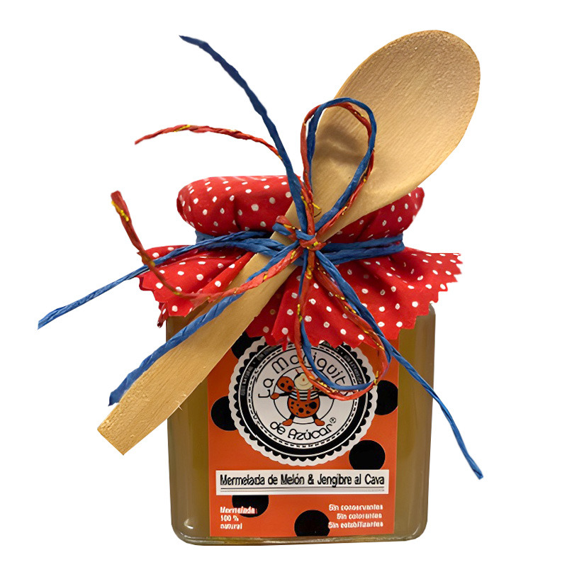 MERMELADA LA MARIQUITA DE AZÚCAR MELÓN JENGIBRE AL CAVA