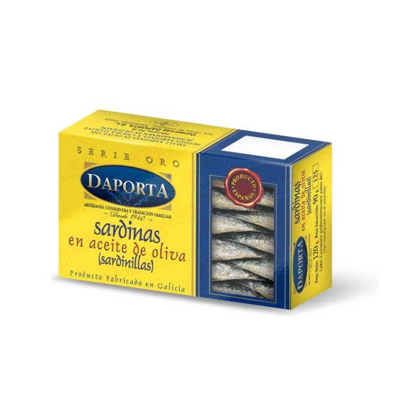 SARDINILLAS EN ACEITE OLIVA DAPORTA 14/16 PIEZAS