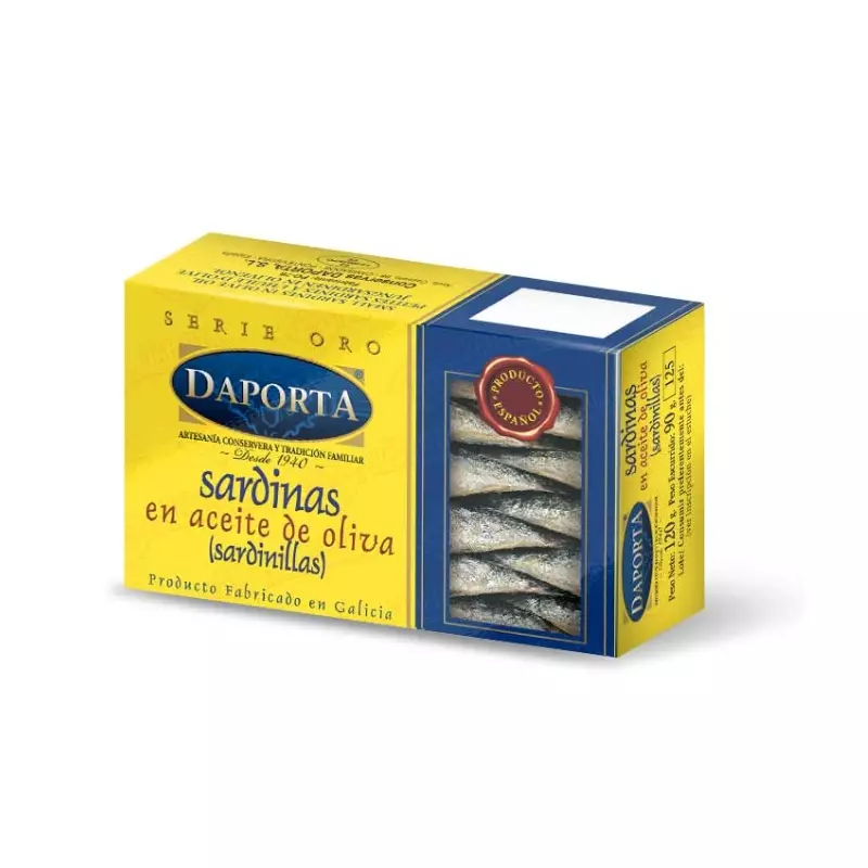 SARDINILLAS EN ACEITE OLIVA DAPORTA 14/16 PIEZAS